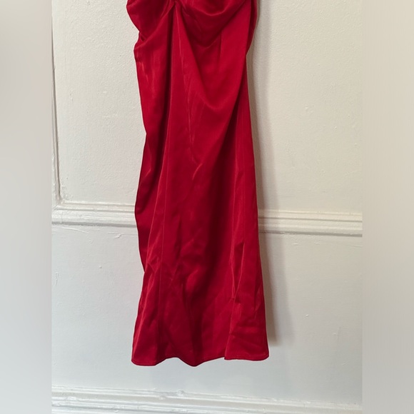 Reformation collection Smithfield red cherry ruffled dress - Picture 8 of 13